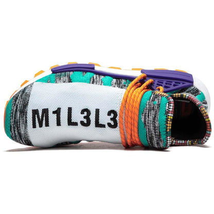 Pharrell x adidas Afro NMD Hu Pack Aqua Multi — UK 3.5 | EU 36 | US 4 — Detail View