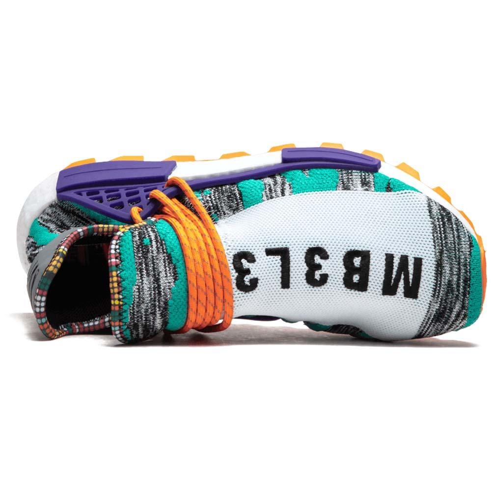 Pharrell x adidas Afro NMD Hu Pack Aqua Multi — UK 3.5 | EU 36 | US 4 — Lifestyle View
