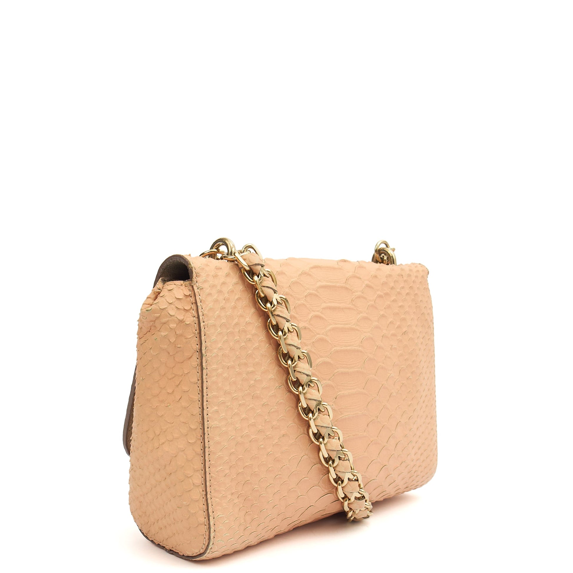 Mulberry Shoulder Bag Cecily  in Neutral, Exotic Effect Leather — Side View