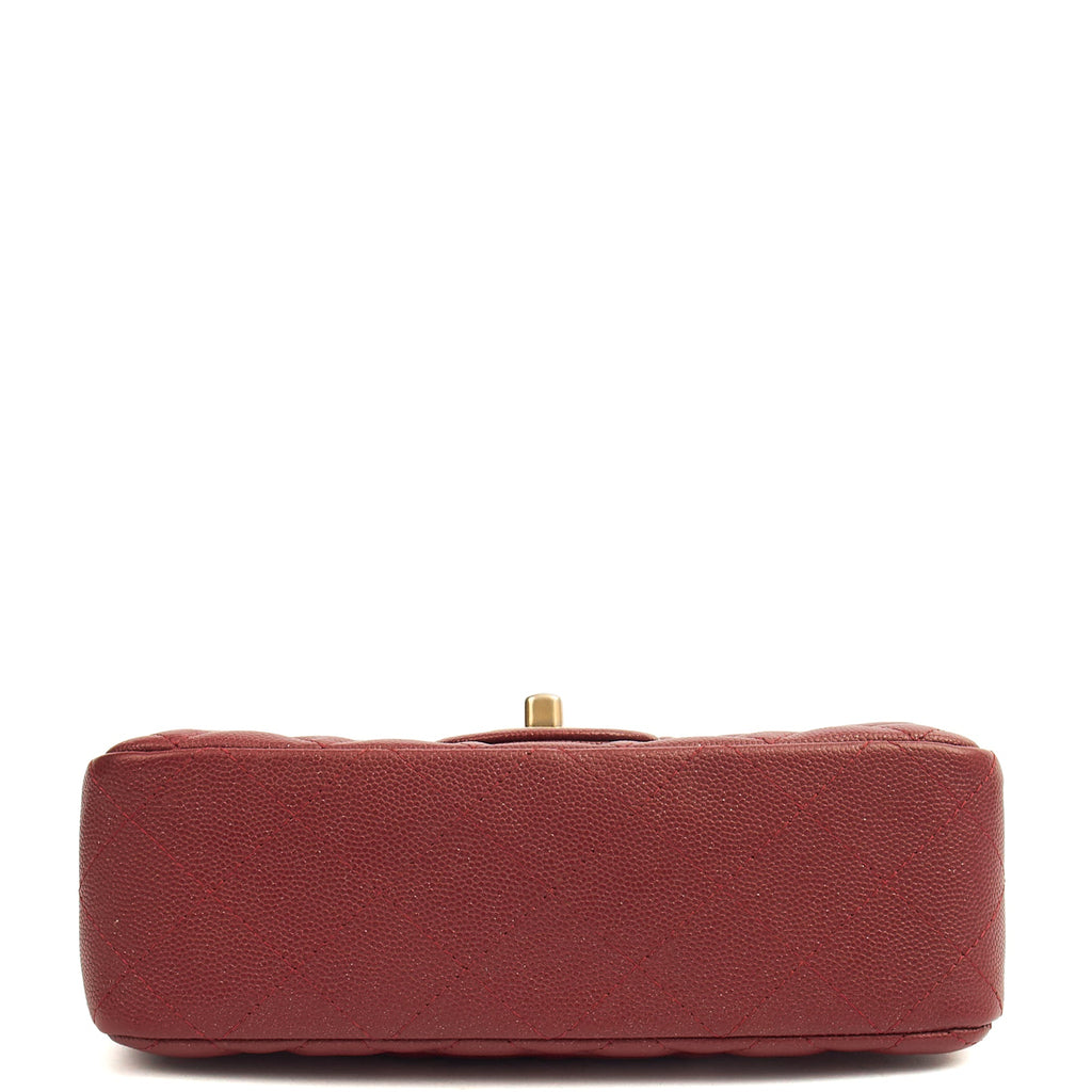 Chanel Mini Bag Classic - Mini (Rectangular) in Red, Caviar Leather — Alternate View 15