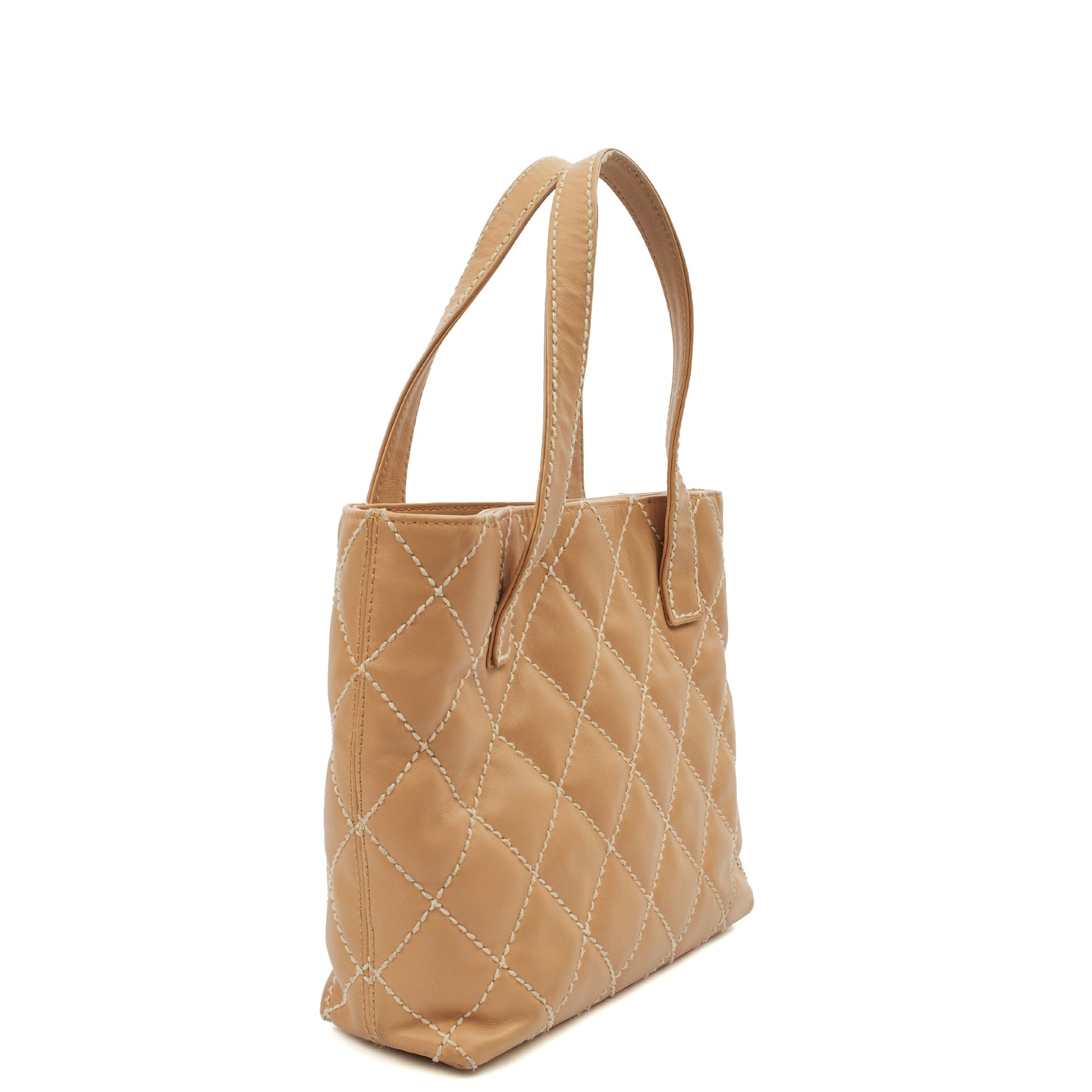 Chanel Tote Tote in Neutral, Calfskin Leather — Alternate View 11