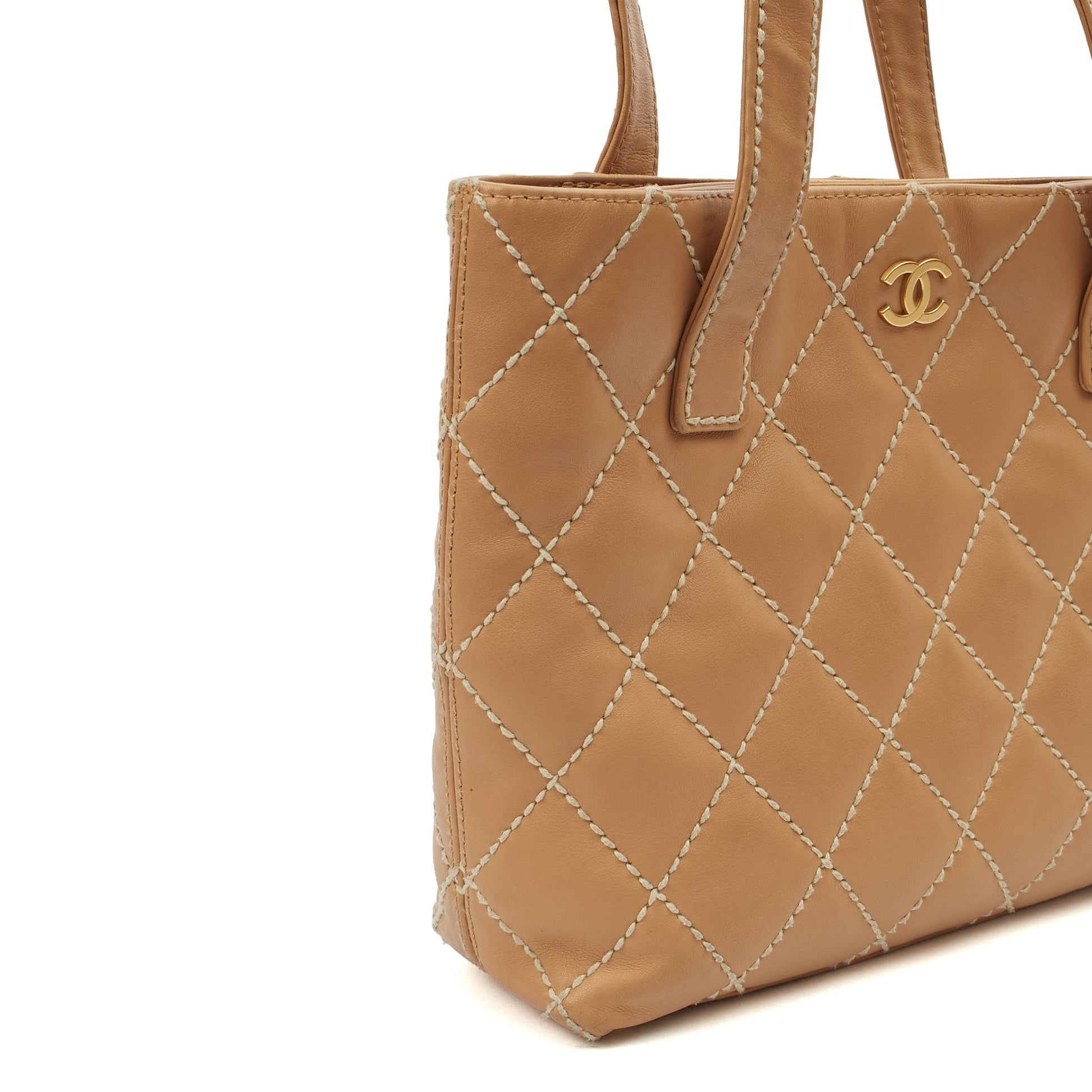 Chanel Tote Tote in Neutral, Calfskin Leather — Alternate View 14