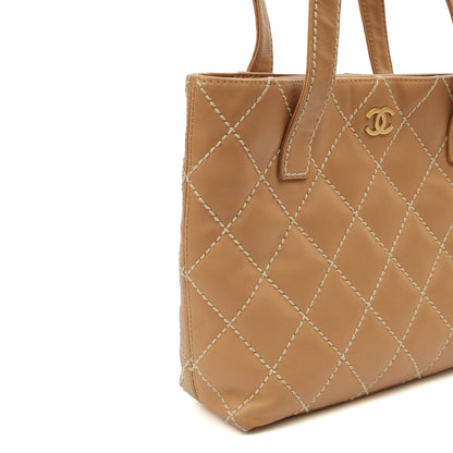 Chanel Tote Tote in Neutral, Calfskin Leather — Alternate View 14
