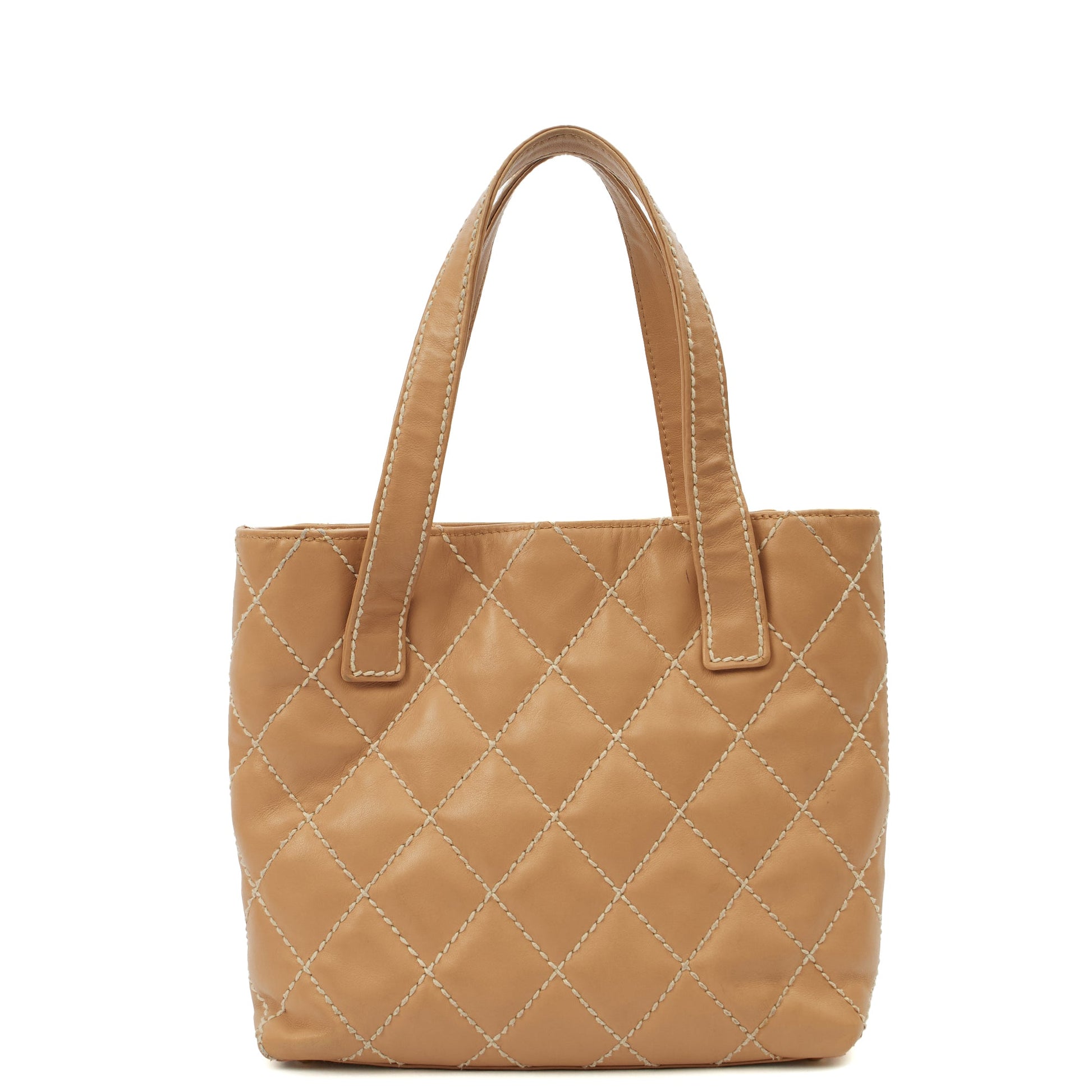 Chanel Tote Tote in Neutral, Calfskin Leather — Alternate View 12