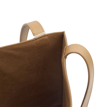 The Row Tote Flat Leather Tote in Brown, Leather — Alternate View 11