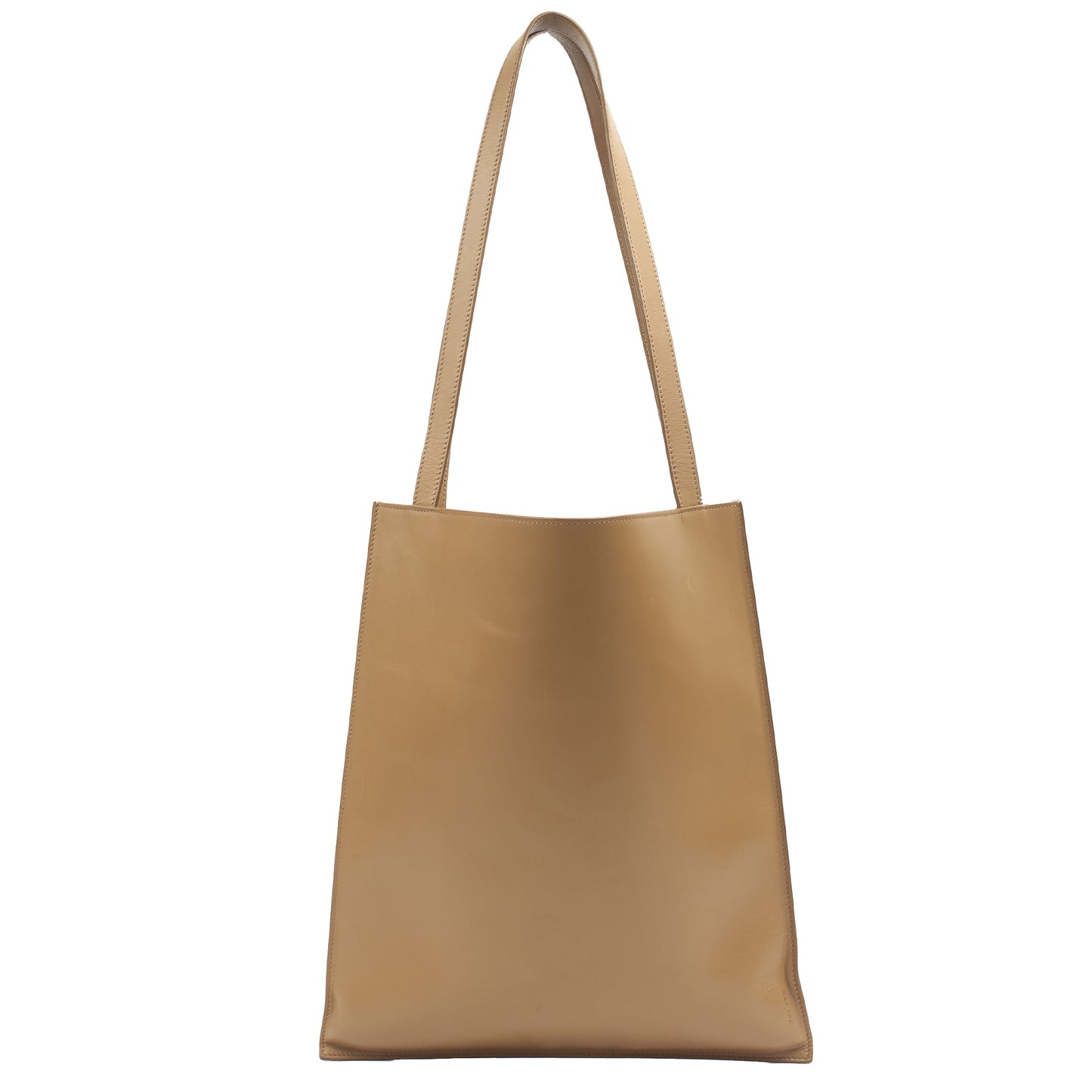 The Row Tote Flat Leather Tote in Brown, Leather — Alternate View 7
