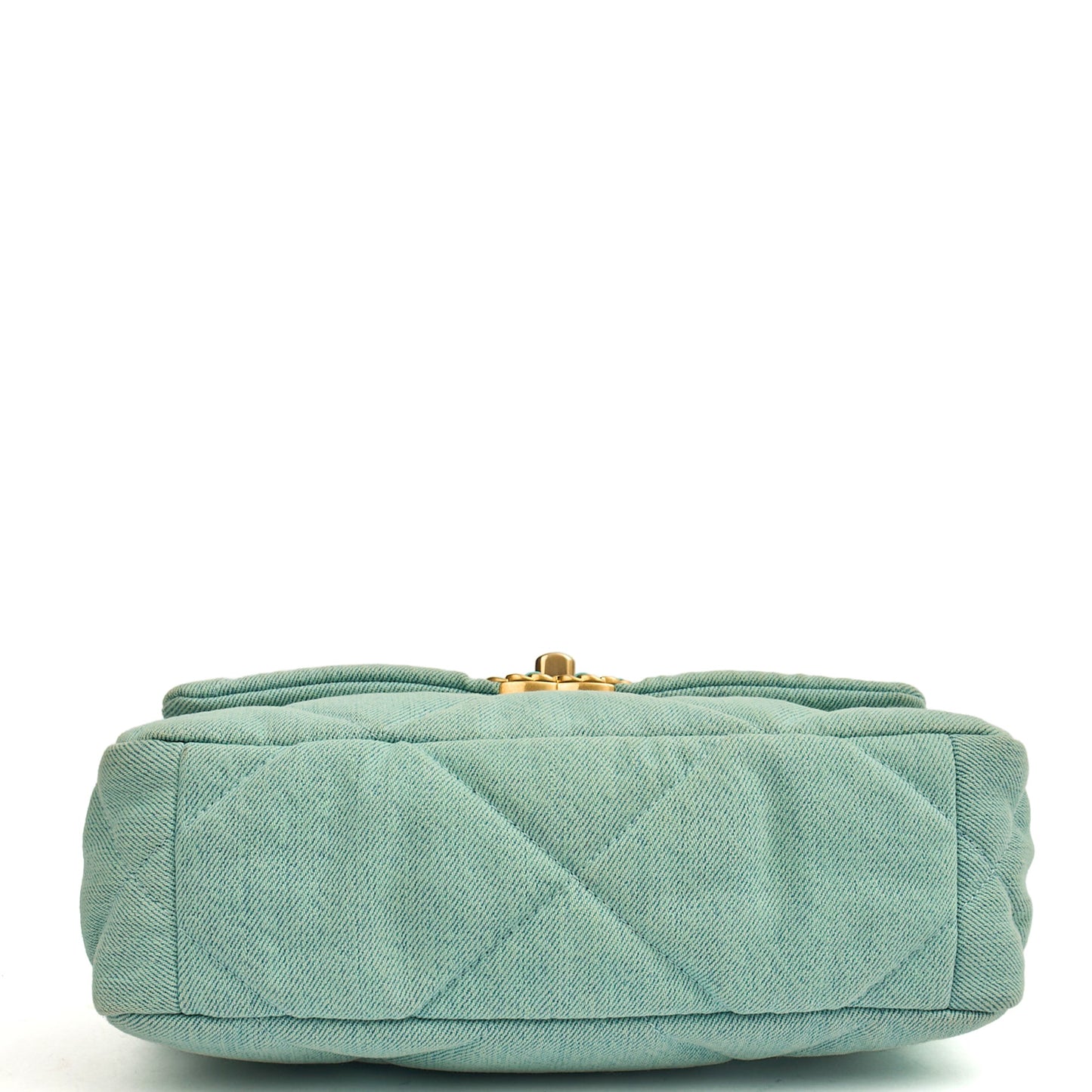 Chanel Cross Body Chanel 19 in Blue, Canvas — Detail View