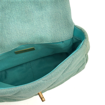 Chanel Cross Body Chanel 19 in Blue, Canvas — Alternate View 9