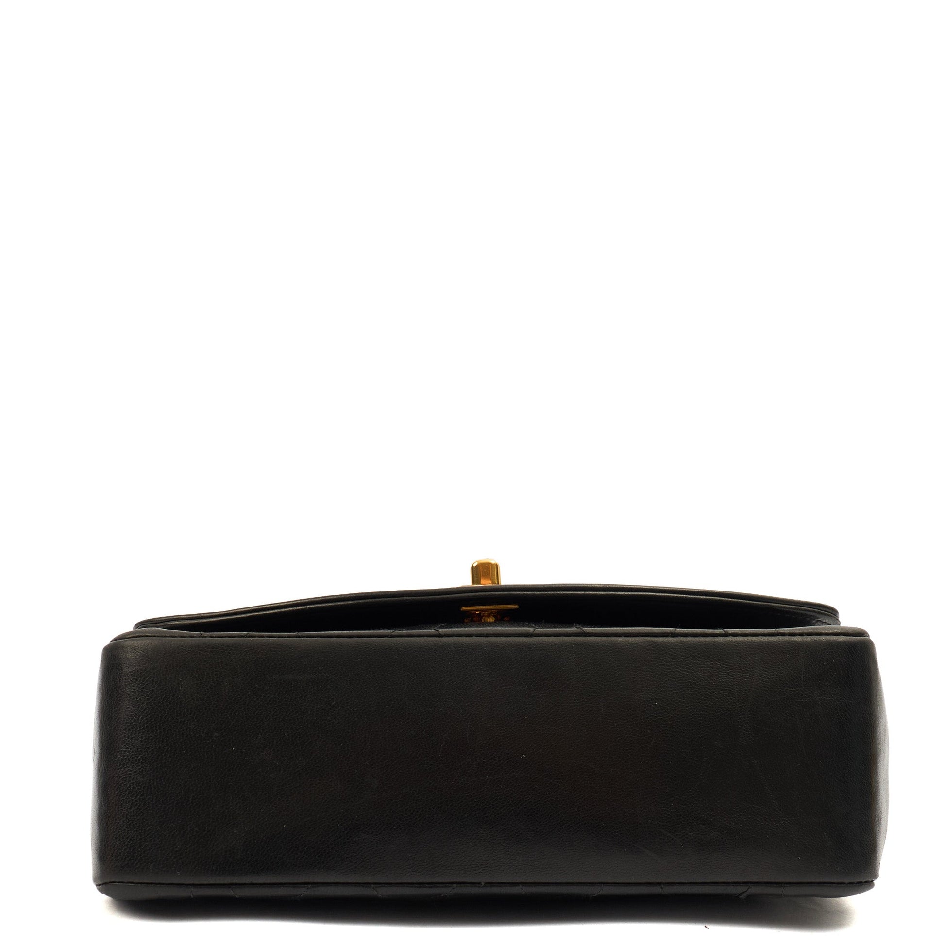 Chanel Cross Body Diana - Small in Black, Lambskin Leather — Detail View