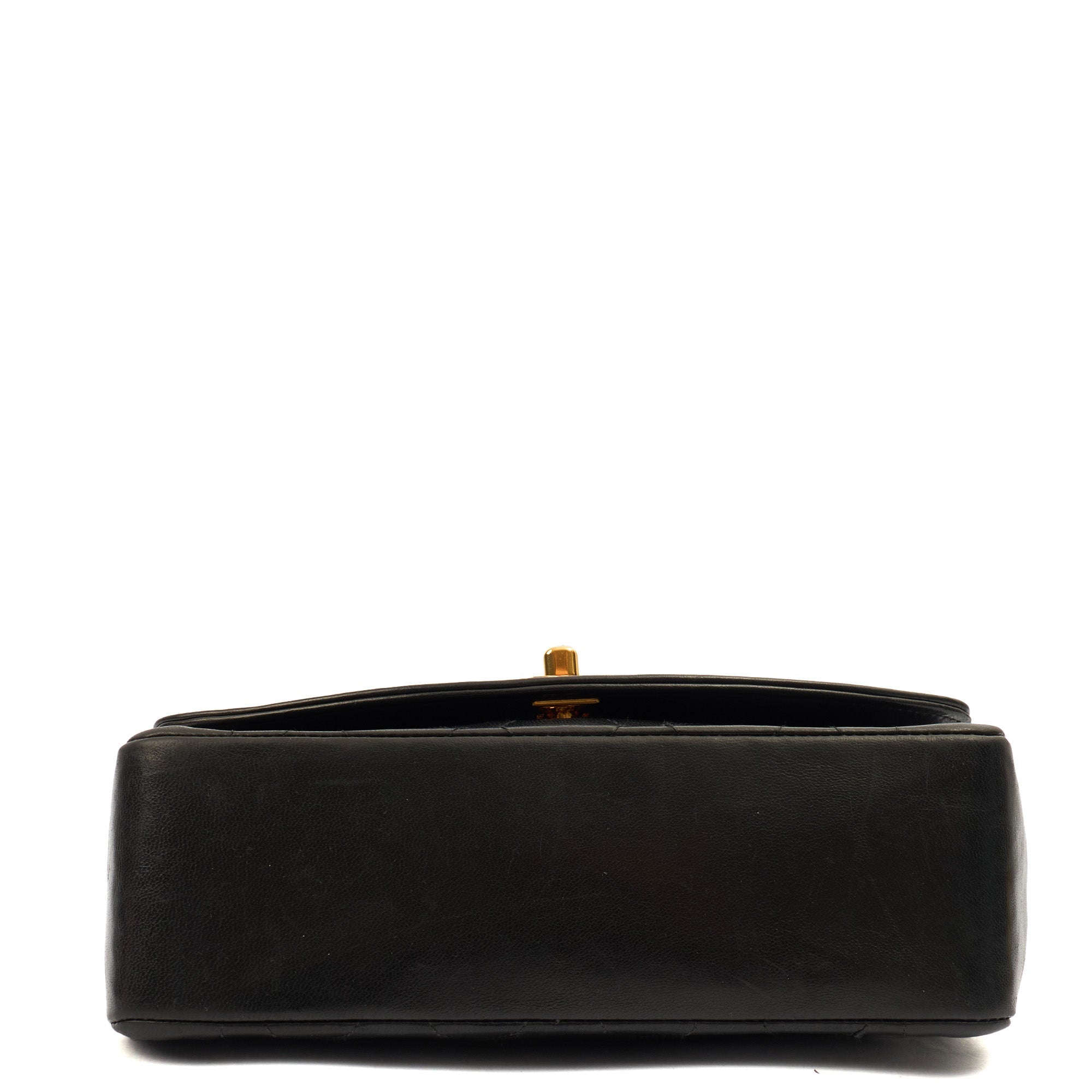 Chanel Cross Body Diana - Small in Black, Lambskin Leather — Detail View