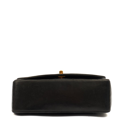 Chanel Cross Body Diana - Small in Black, Lambskin Leather — Detail View