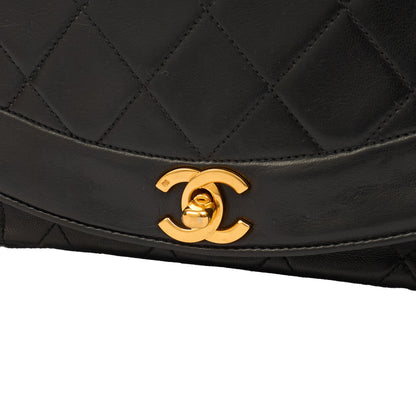 Chanel Cross Body Diana - Small in Black, Lambskin Leather — Alternate View 7