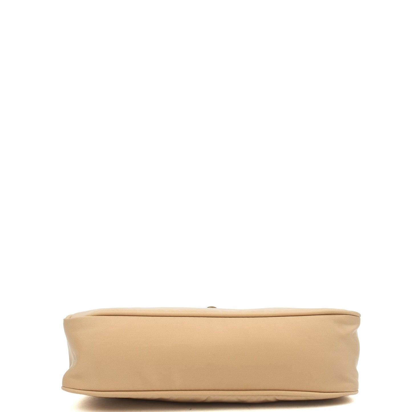 Prada Shoulder Bag Re-edition 2000 Nylon Mini Bag in Neutral, Nylon — Top View