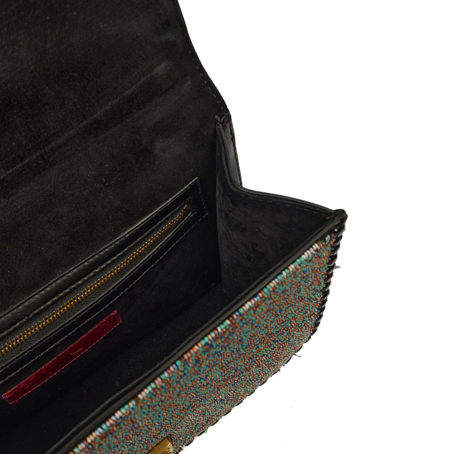 Valentino Shoulder Bag Glam Lock - Medium in Black, Calfskin — Detail View