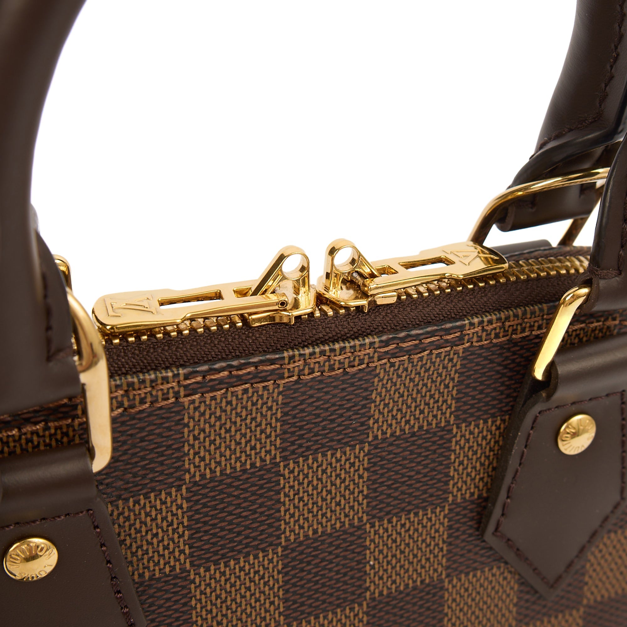 Louis Vuitton Cross Body Alma BB in Damier Ebene, Canvas — Alternate View 8