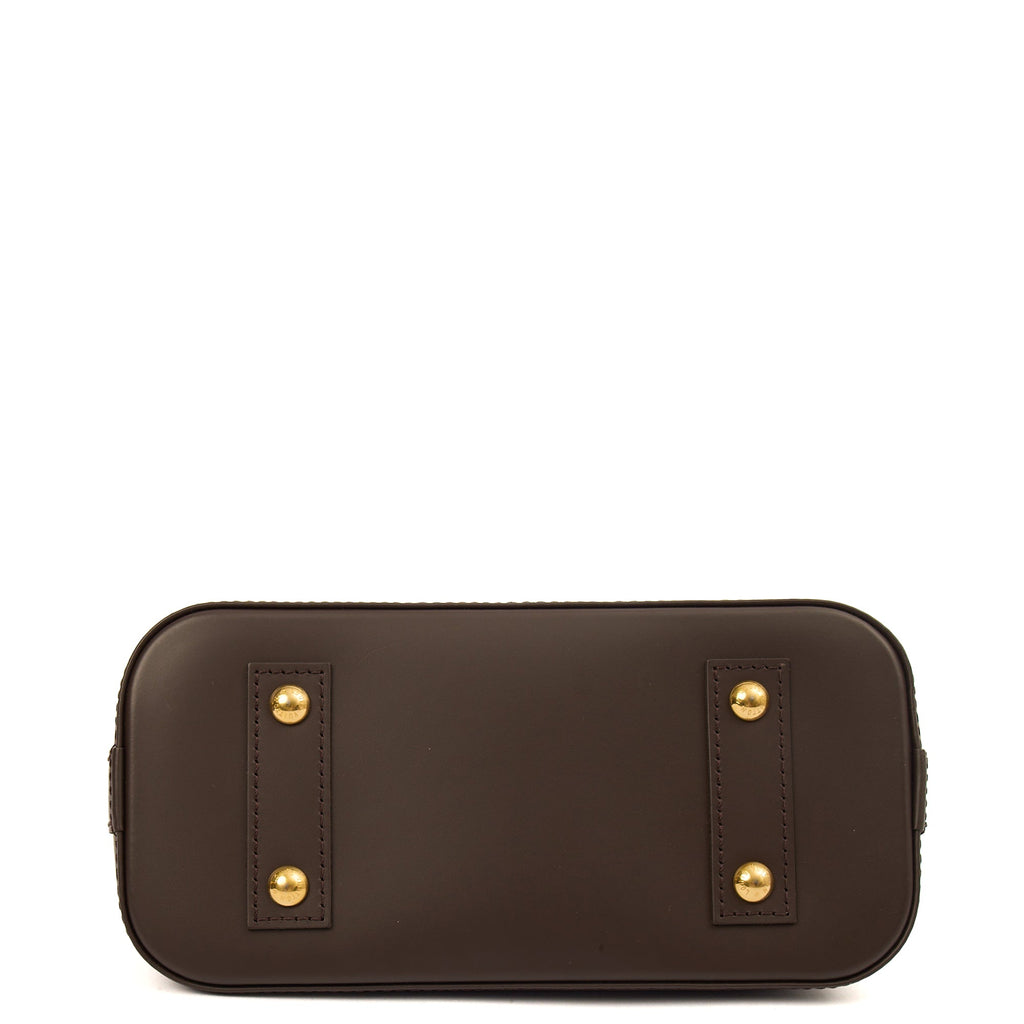 Louis Vuitton Cross Body Alma BB in Damier Ebene, Canvas — Lifestyle View