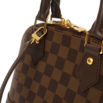 Louis Vuitton Cross Body Alma BB in Damier Ebene, Canvas — Side View