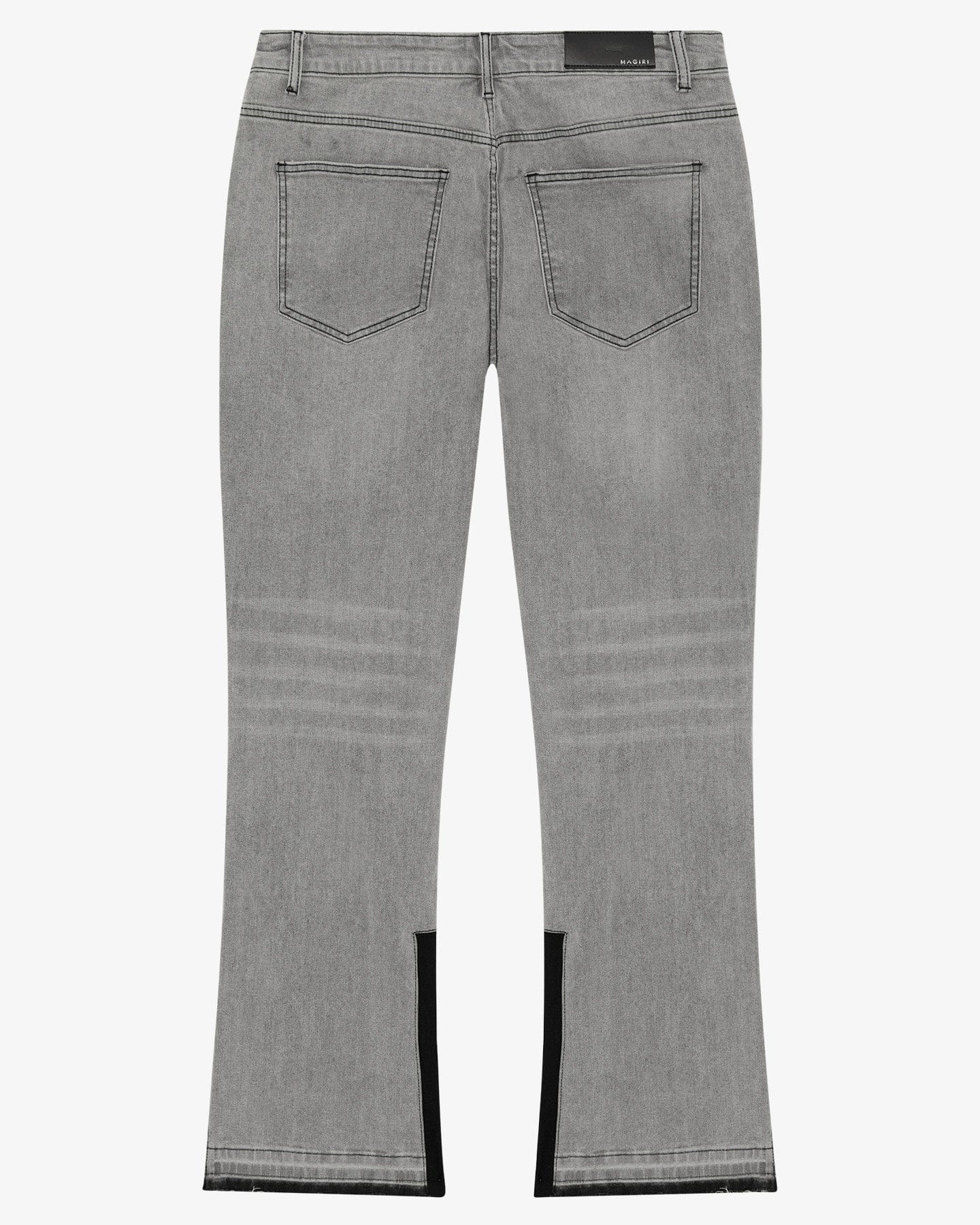 Magiri Pierre Flared Jeans 'Grey' — Grey — Size 28 — Side View