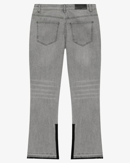 Magiri Pierre Flared Jeans 'Grey' — Grey — Size 28 — Side View