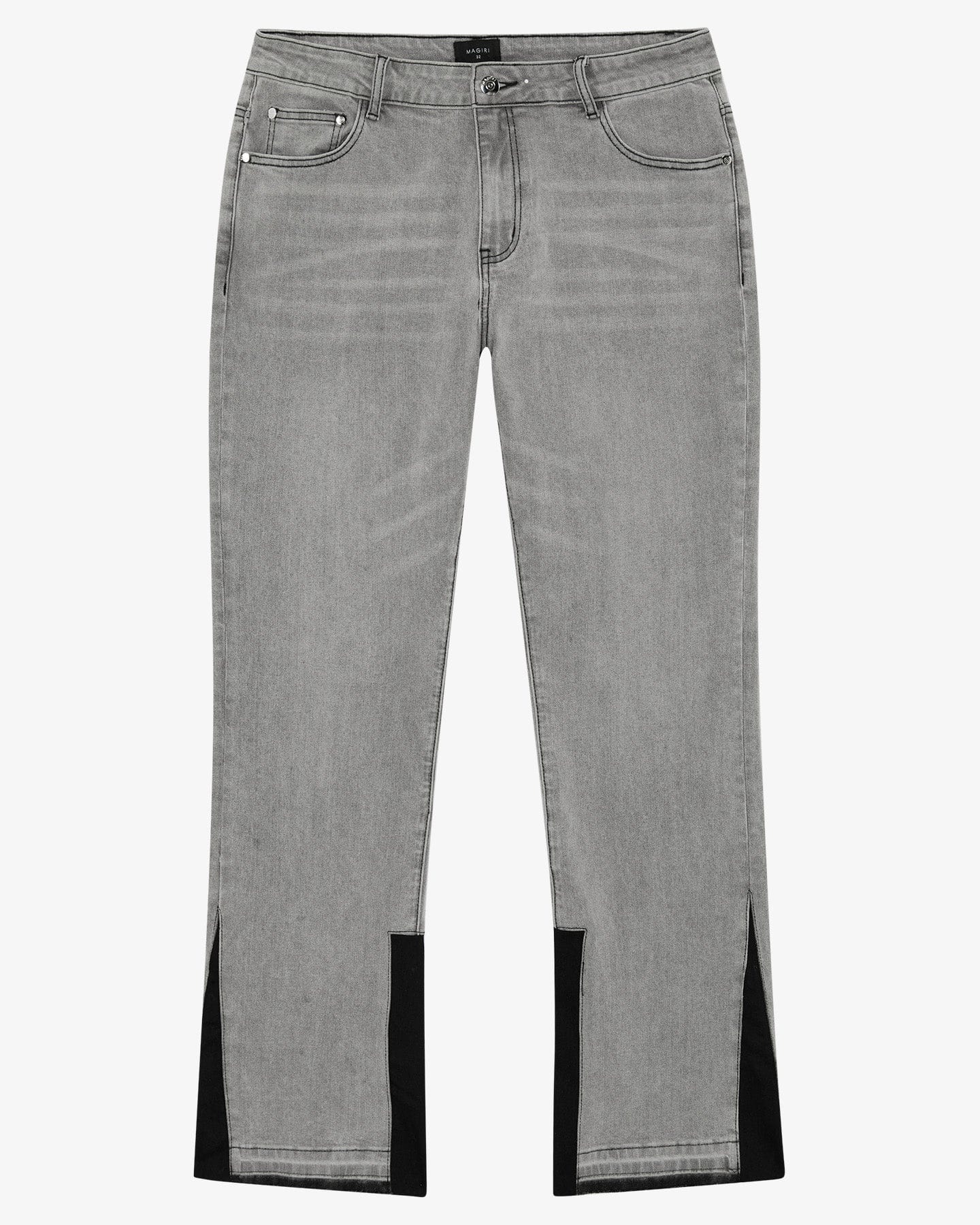 Magiri Pierre Flared Jeans 'Grey' — Grey — Size 28 — Front View