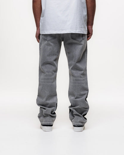 Magiri Pierre Flared Jeans 'Grey' — Grey — Size 28 — Lifestyle View