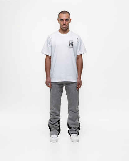 Magiri Pierre Flared Jeans 'Grey' — Grey — Size 28 — Back View