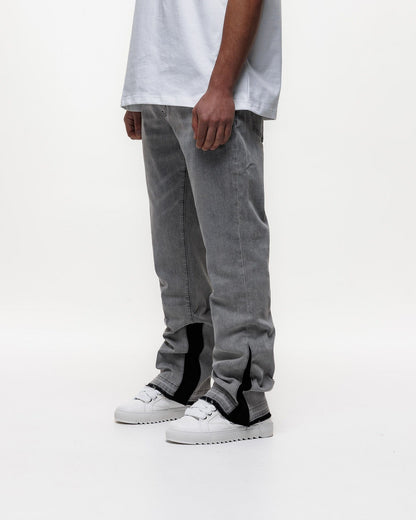 Magiri Pierre Flared Jeans 'Grey' — Grey — Size 28 — Detail View