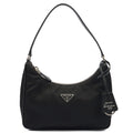 Prada Shoulder Bag Re-Edition 2005 Re-Nylon Bag in Black, Nylon — Front View