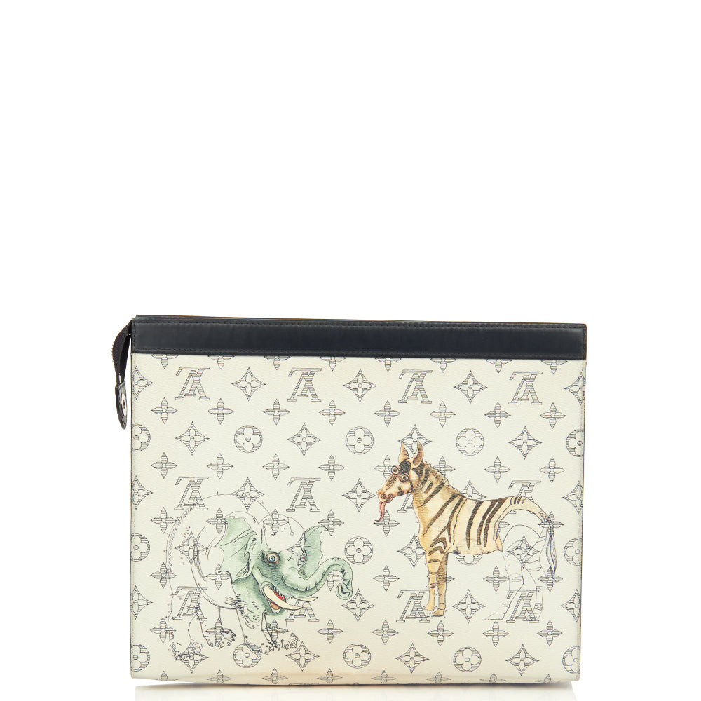 Louis Vuitton Savane Pochette Voyage MM in Multi, Leather — Alternate View 16