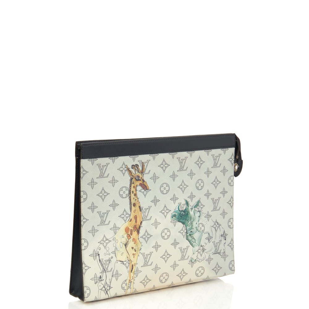 Louis Vuitton Savane Pochette Voyage MM in Multi, Leather — Alternate View 14