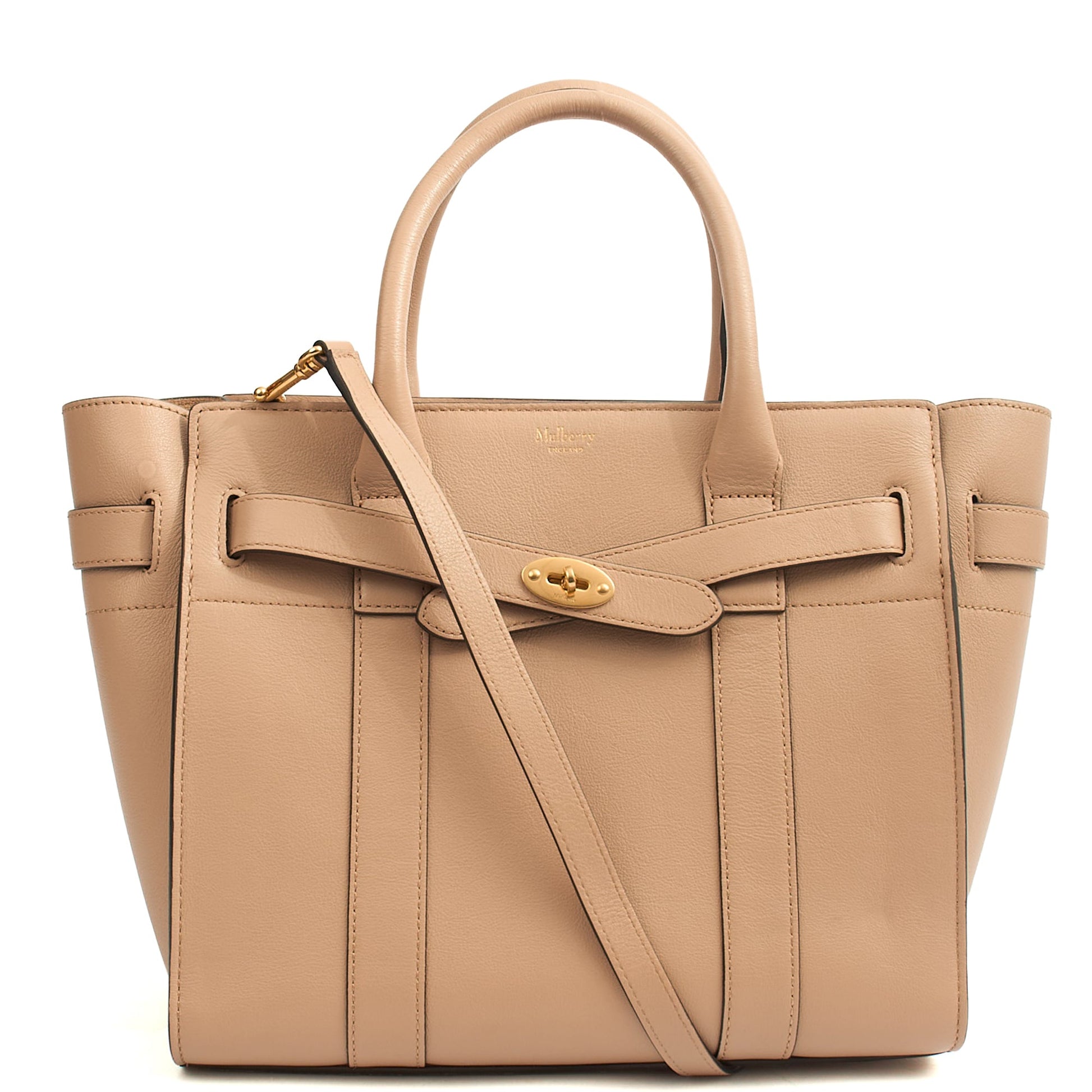 Mulberry Top Handle Zipped Bayswater in Rose Water, Leather — Alternate View 7
