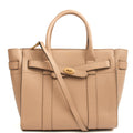 Mulberry Top Handle Zipped Bayswater in Rose Water, Leather — Front View