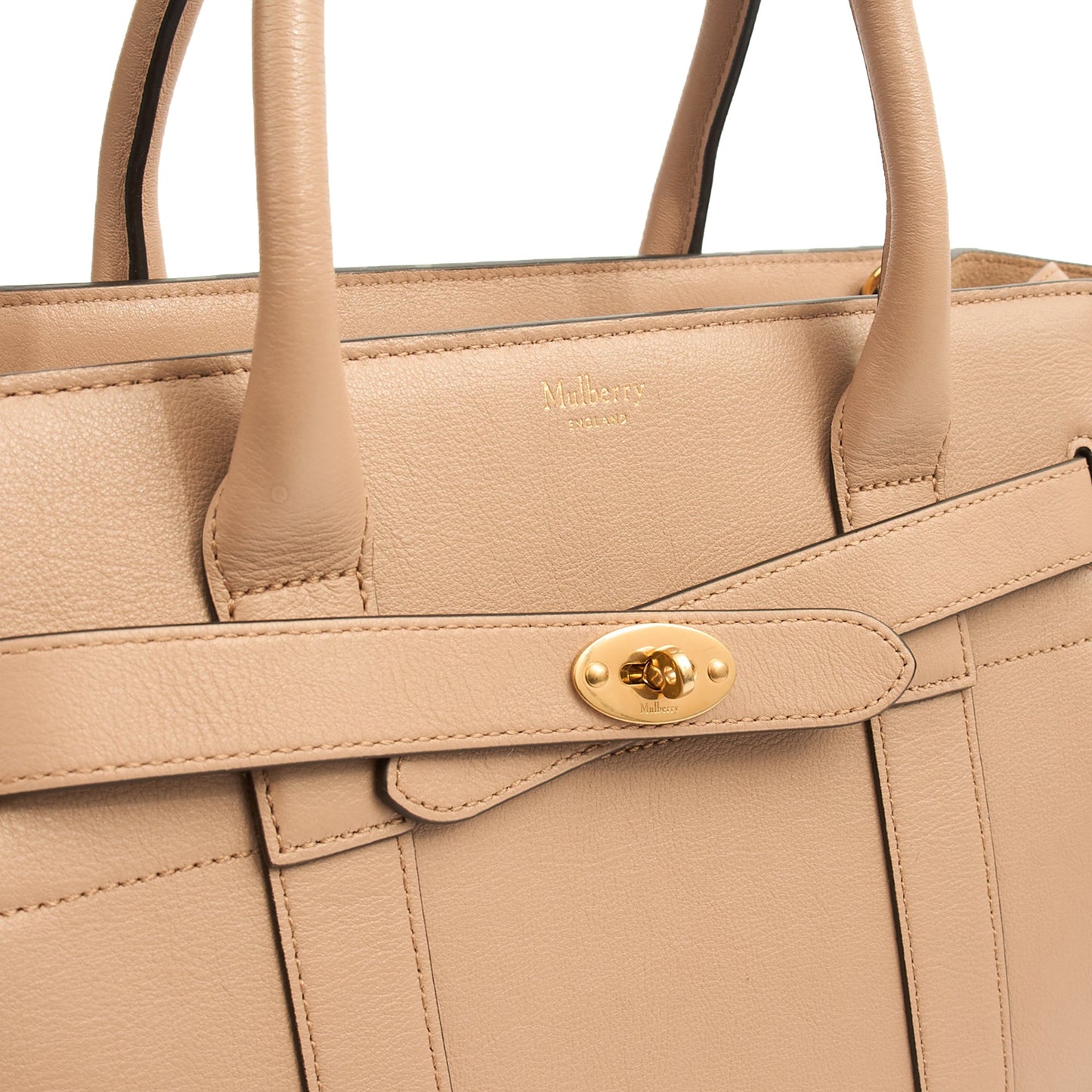 Mulberry Top Handle Zipped Bayswater in Rose Water, Leather — Alternate View 12