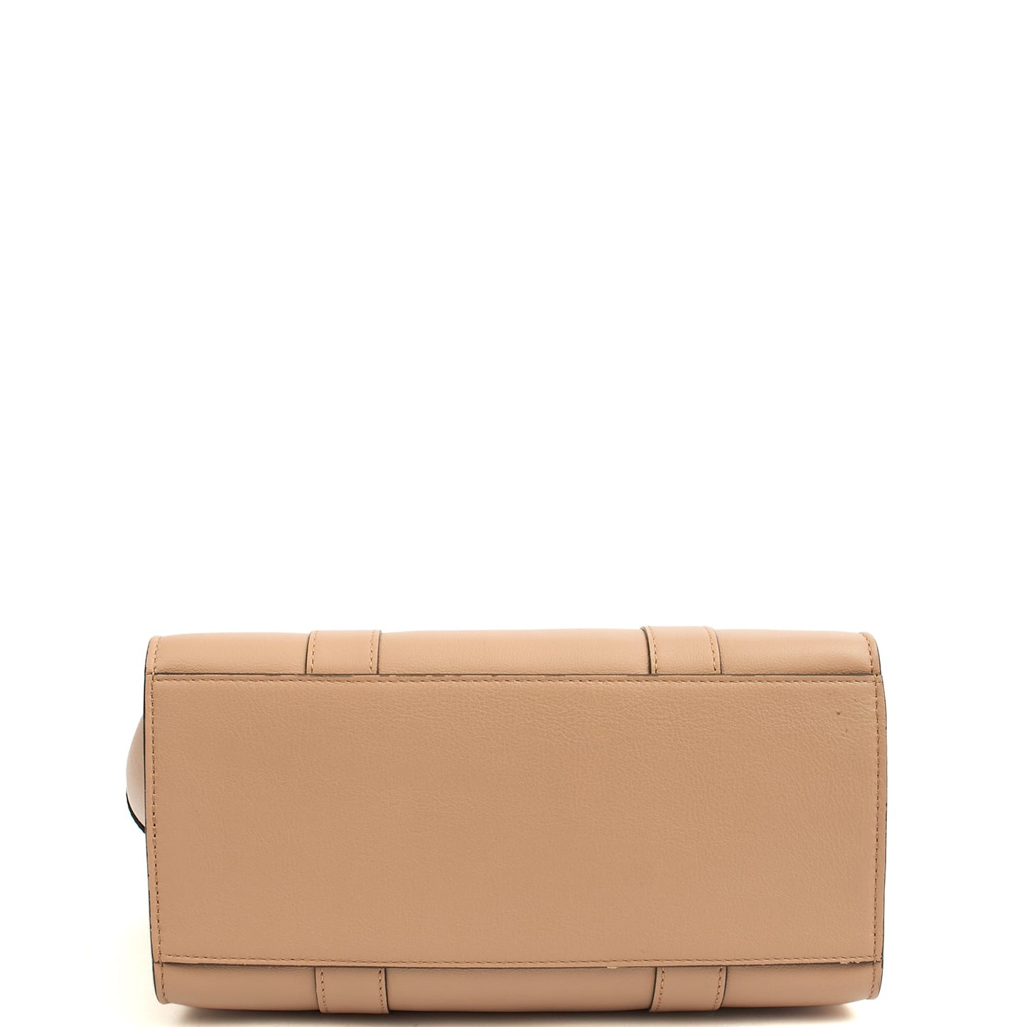 Mulberry Top Handle Zipped Bayswater in Rose Water, Leather — Top View