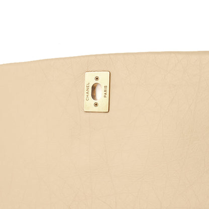 Chanel Shoulder Bag Chain Flap Bag in Neutral, Calfskin Leather — Alternate View 9