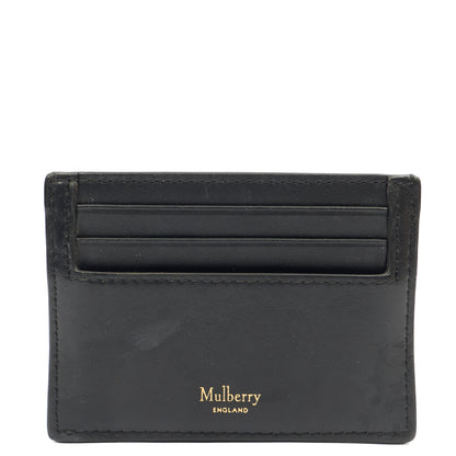 Mulberry Card Holder Wallet in Black M Jacquard, Calfskin Leather — Alternate View 17