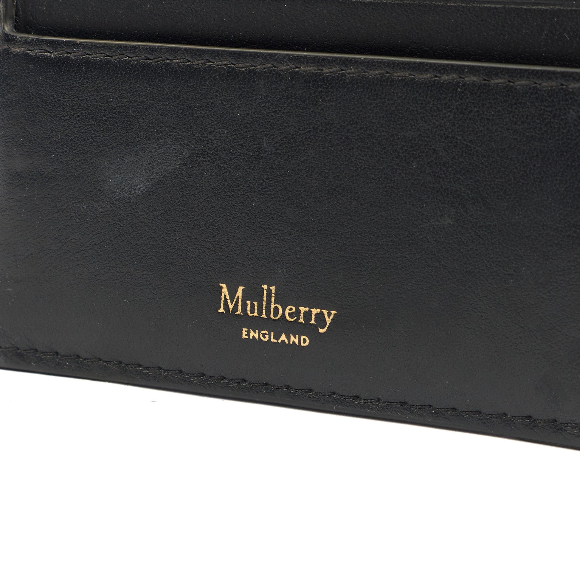 Mulberry Card Holder Wallet in Black M Jacquard, Calfskin Leather — Alternate View 12