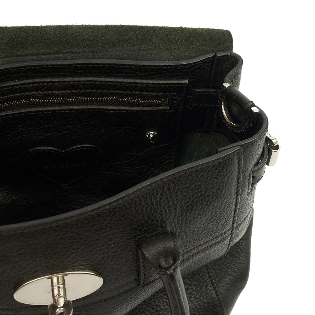 Mulberry Cross Body Cara Delevingne Backpack in Black, Calfskin Leather — Detail View