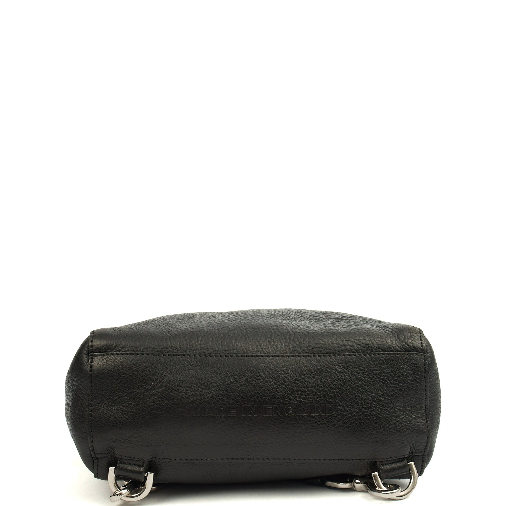 Mulberry Cross Body Cara Delevingne Backpack in Black, Calfskin Leather — Top View