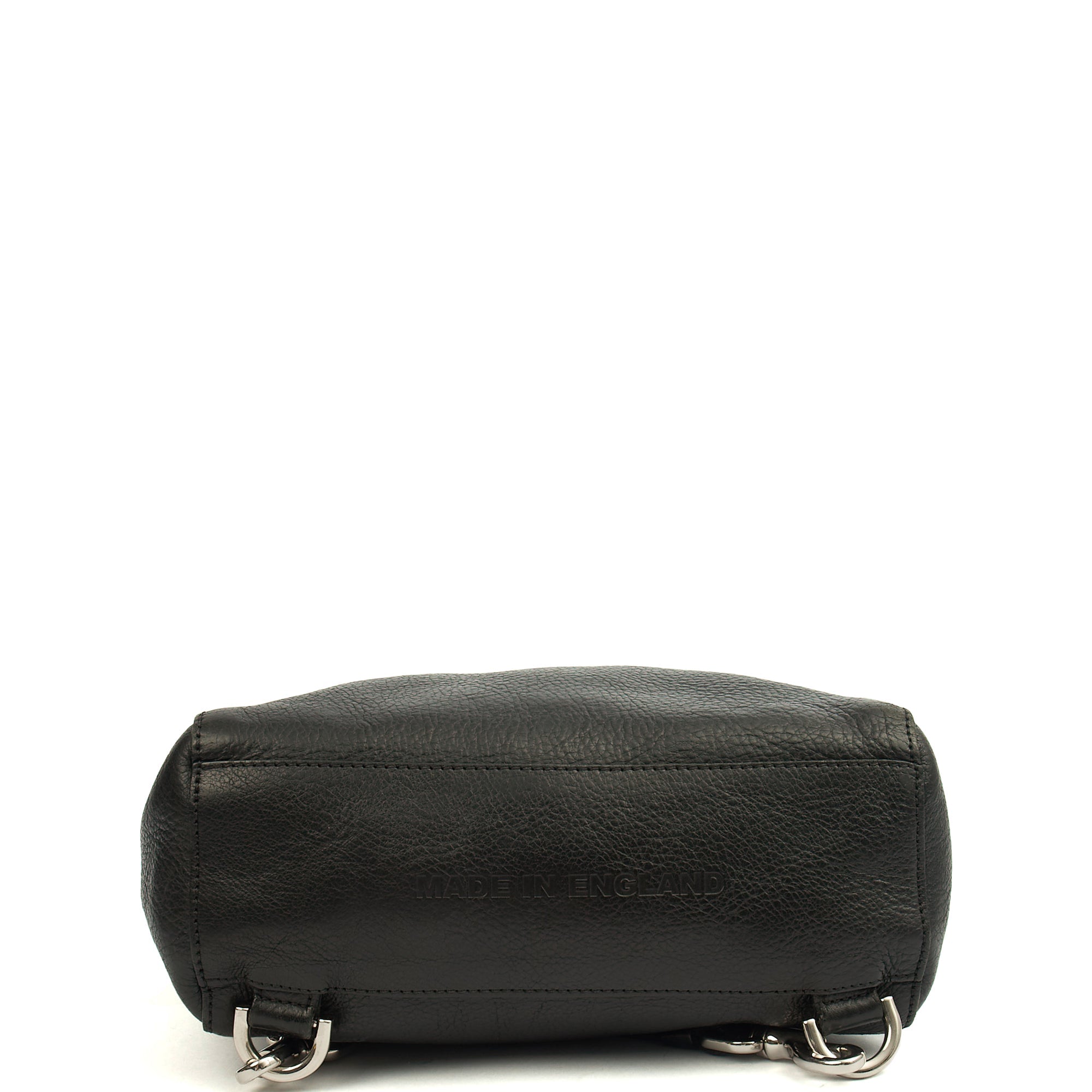 Mulberry Cross Body Cara Delevingne Backpack in Black, Calfskin Leather — Top View