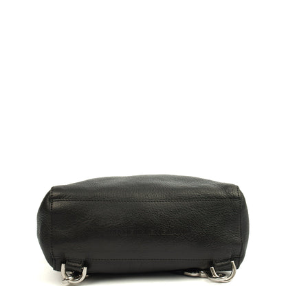 Mulberry Cross Body Cara Delevingne Backpack in Black, Calfskin Leather — Top View