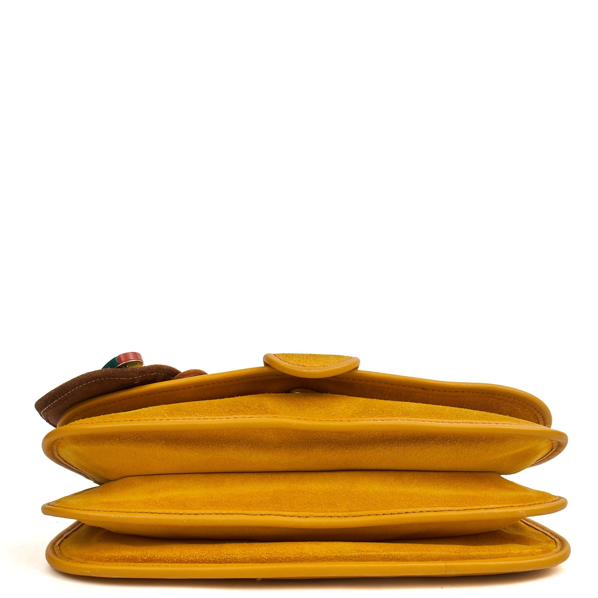 Miu Miu Crossbody in Yellow, Suede — Alternate View 17
