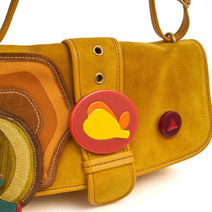Miu Miu Crossbody in Yellow, Suede — Alternate View 19