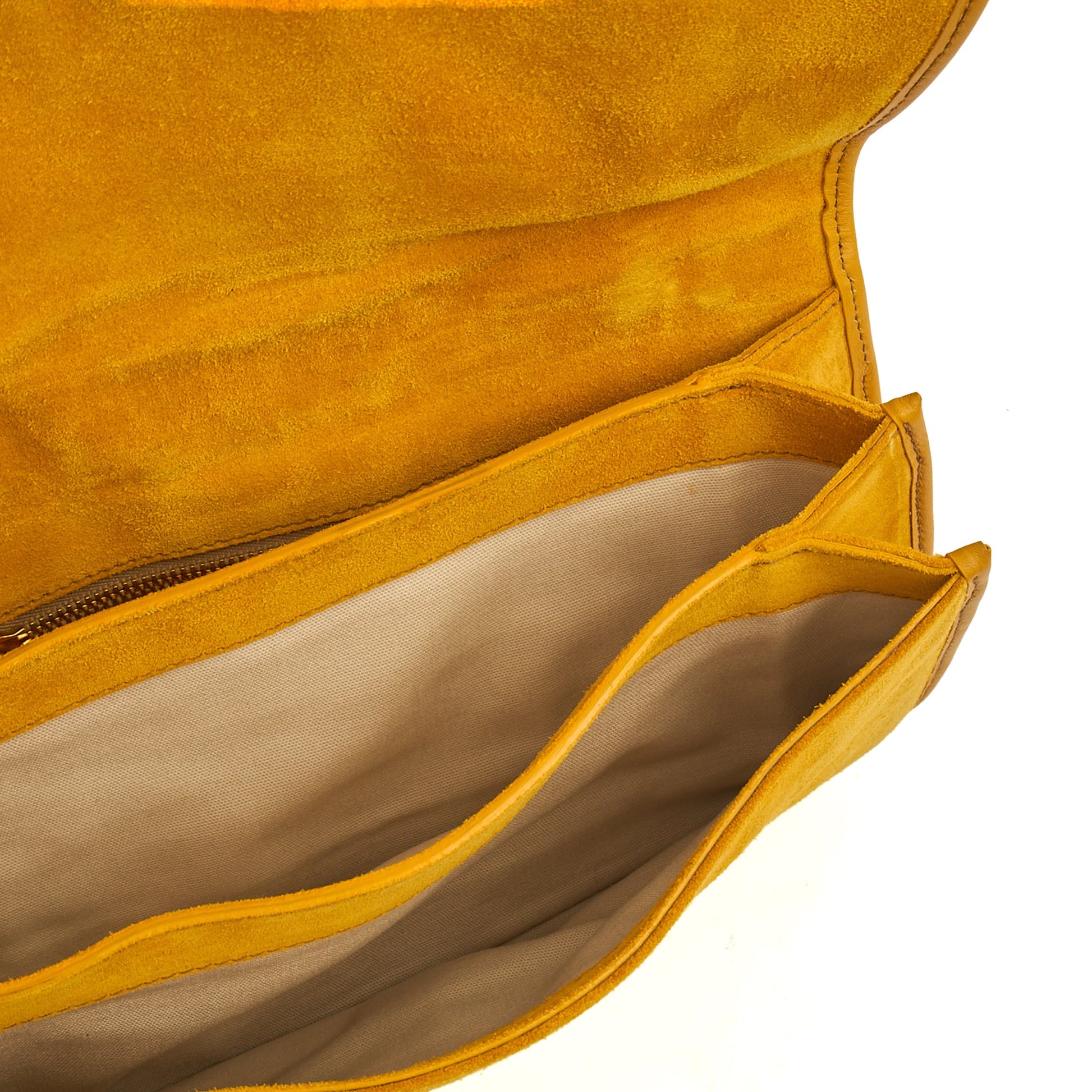 Miu Miu Crossbody in Yellow, Suede — Alternate View 12