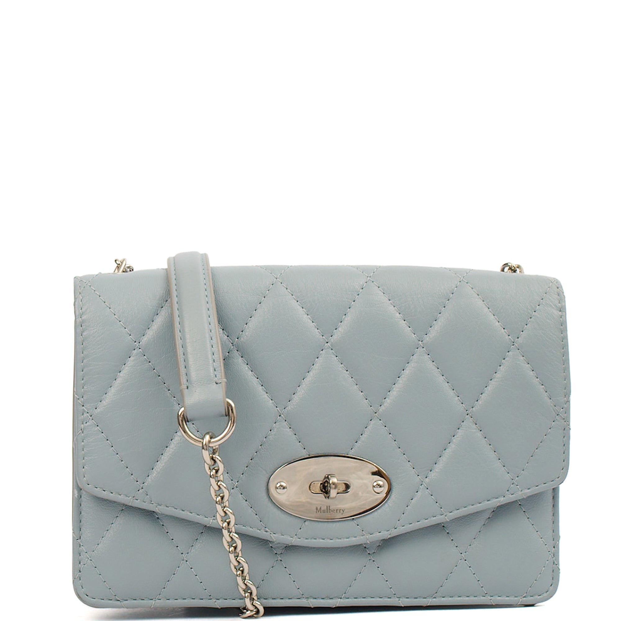 Mulberry Cross Body Darley Shoulder Bag  in Cloud, Leather — Front View