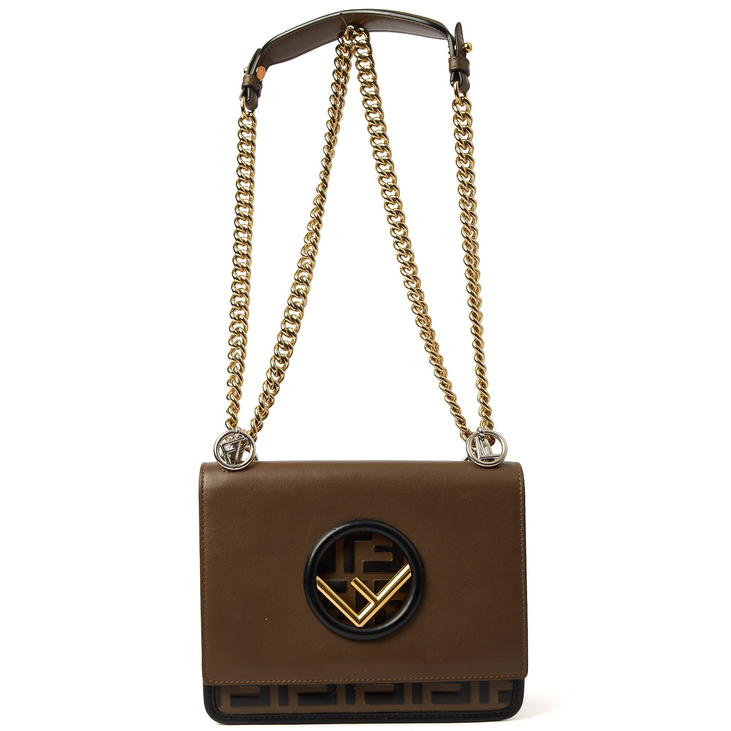 Fendi Shoulder Bag Kan I - Small in Brown, Leather — Alternate View 8