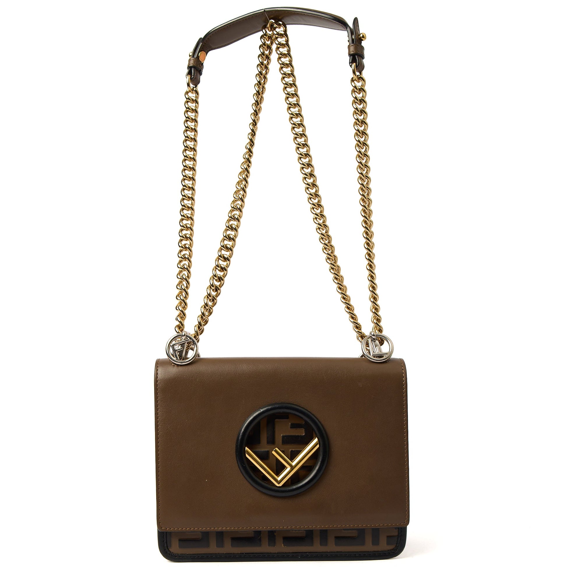 Fendi Shoulder Bag Kan I - Small in Brown, Leather — Alternate View 8