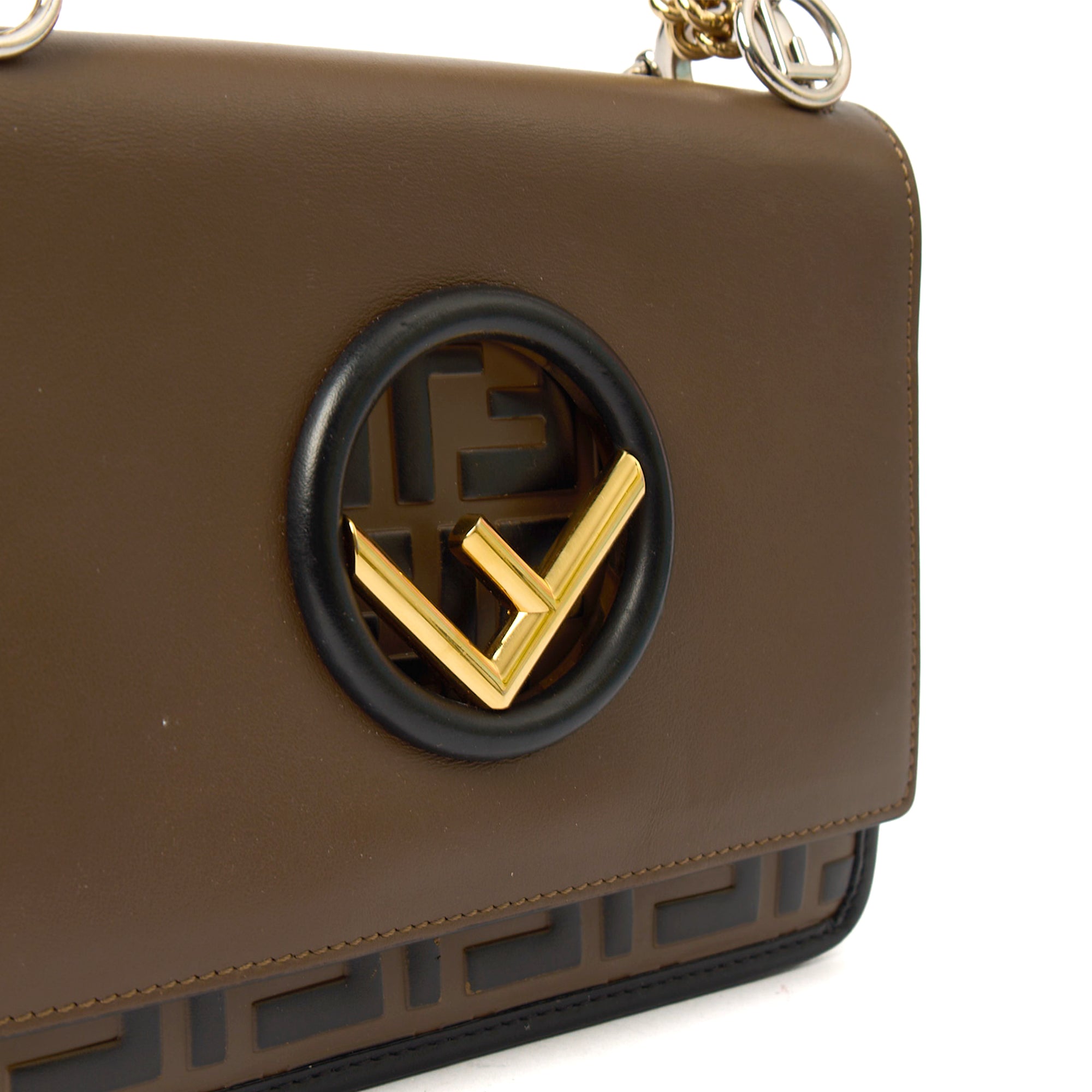 Fendi Shoulder Bag Kan I - Small in Brown, Leather — Alternate View 7