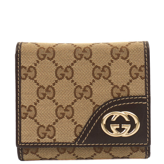 Gucci Wallet Wallet in GG Supreme, Fabric — Front View