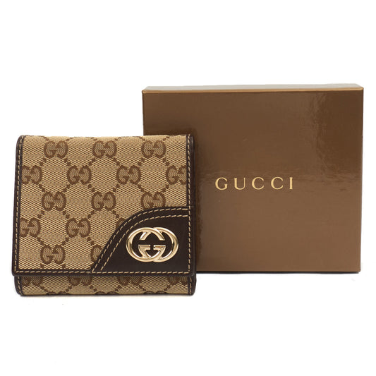 Gucci Wallet Wallet in GG Supreme, Fabric — Side View